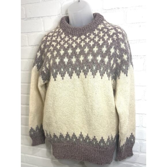 Vintage Highland Craft Sweater Cardigan Wool Nordic Made in Scotland Women Small - Picture 4 of 10